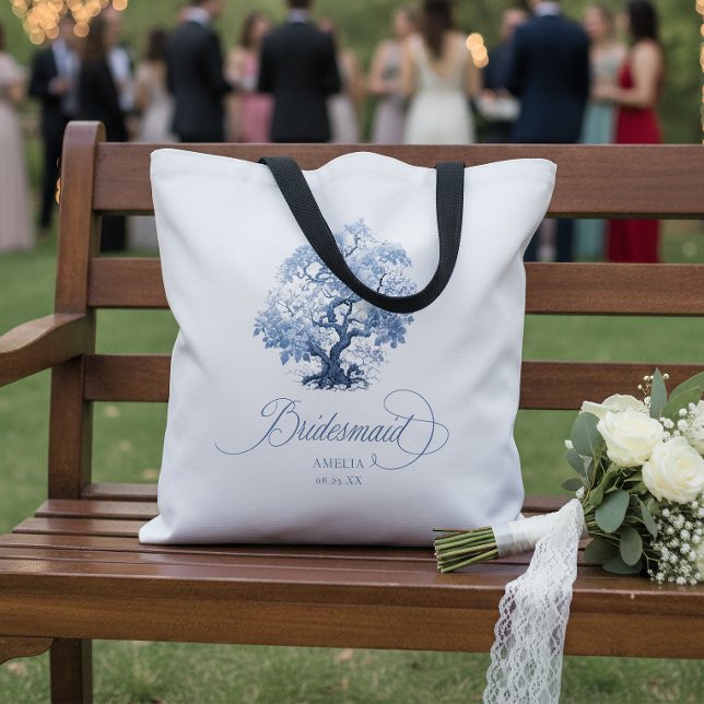 Chinoiserie Wedding Tree Motif Bridesmaid ID1094 Tote Bag (Creator Uploaded)