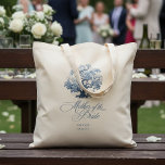 Chinoiserie Wedding Tree Motif Mother Bride ID1094 Tote Bag<br><div class="desc">This eye-catching budget tote bag has the timeless elegance of a classic blue and white palette, a Chinoiserie blossoming tree motif and beautiful 'Mother of the Bride' calligraphy. The collection features sophisticated patterns and delicate motifs inspired by traditional Chinese porcelain, creating a refined and romantic aesthetic. From beautifully designed invitations...</div>