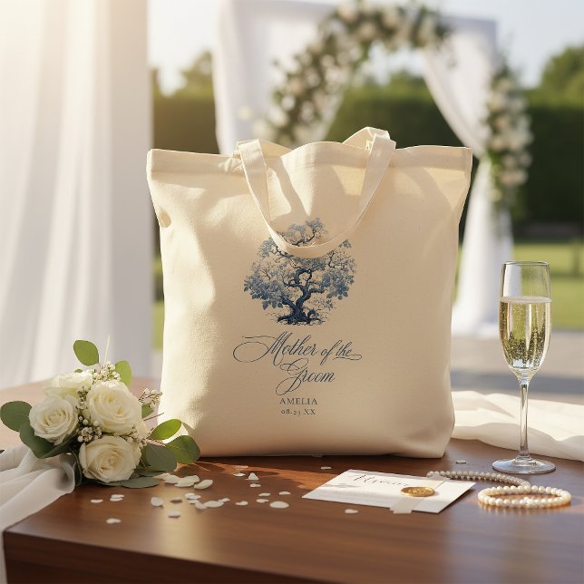 Chinoiserie Wedding Tree Motif Mother Groom ID1094 Tote Bag (Creator Uploaded)