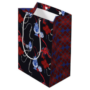 Chinoiserie Zebra & Ribbon Medium Gift Bag