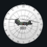 Chinook army helicopter cartoon illustration dartboard<br><div class="desc">Chinook army helicopter cartoon illustration</div>