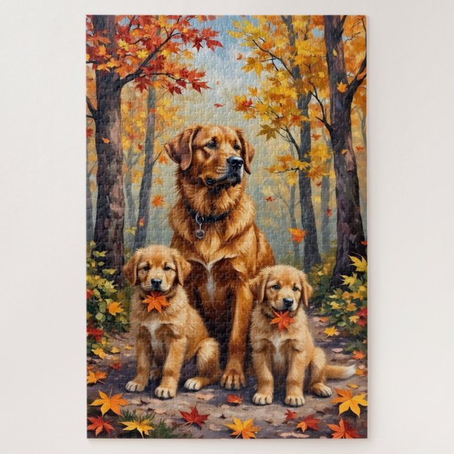 Chinook Autumn Forest Art Jigsaw Puzzle (Vertical)