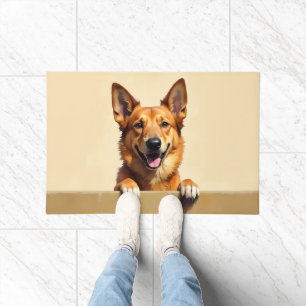 Chinook Dog Doormat Art