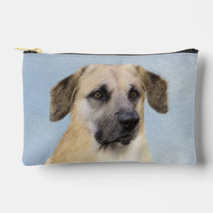 Chinook Drop Ear Painting Original Sled Dog Art Accessory Pouch