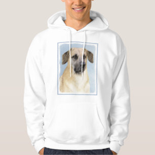 Chinook (Dropped Ears) Painting - Original Dog Art Hoodie