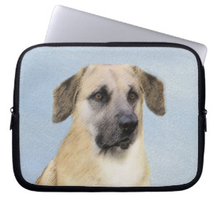 Chinook (Dropped Ears) Painting - Original Dog Art Laptop Sleeve