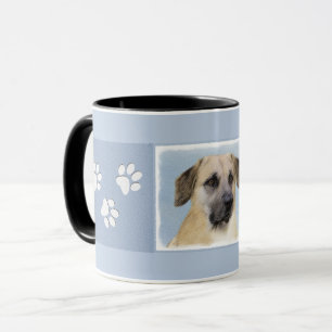 Chinook (Dropped Ears) Painting - Original Dog Art Mug