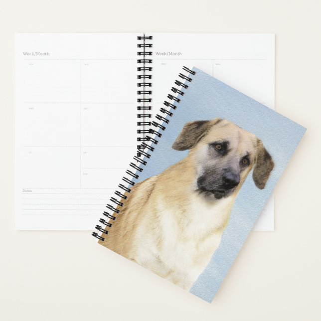 Chinook (Dropped Ears) Painting - Original Dog Art Planner (Display)