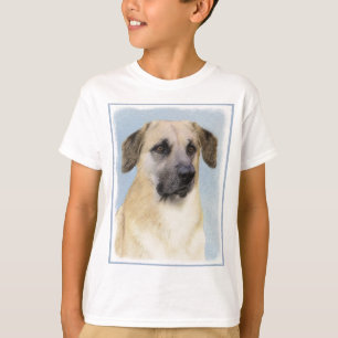 Chinook (Dropped Ears) Painting - Original Dog Art T-Shirt