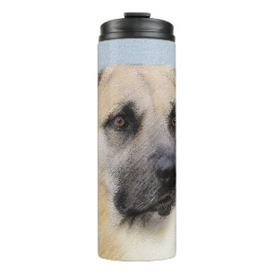 Chinook (Dropped Ears) Painting - Original Dog Art Thermal Tumbler