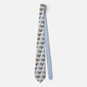 Chinook (Dropped Ears) Painting - Original Dog Art Tie