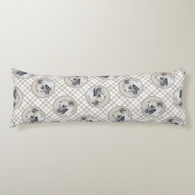 Chinook Helicopter Ear Painting Original Dog Art Body Cushion (Front)