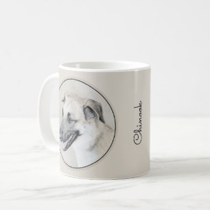 Chinook (Helicopter Ears) Painting - Dog Art Coffee Mug