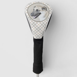 Chinook (Helicopter Ears) Painting - Dog Art Golf Head Cover