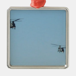Chinook Helicopters Metal Tree Decoration