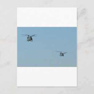 Chinook Helicopters Postcard