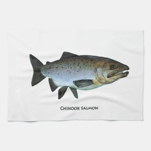 Chinook - King Salmon Tea Towel