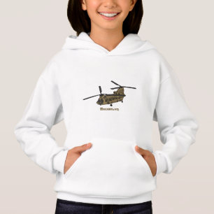 Chinook military helicopter illustration