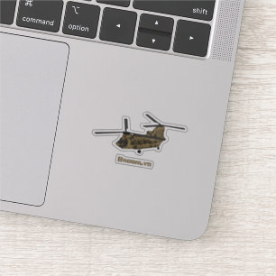 Chinook military helicopter illustration
