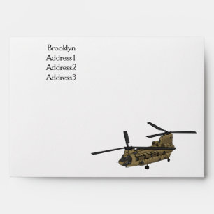 Chinook military helicopter illustration envelope