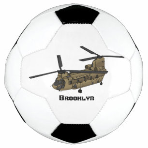 Chinook military helicopter illustration football
