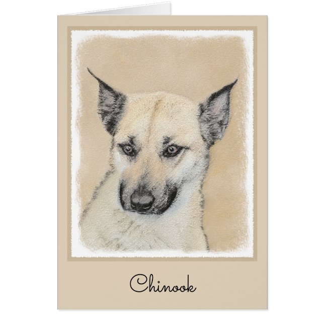 Chinook (Pointed Ears) Painting - Original Dog Art (Front)