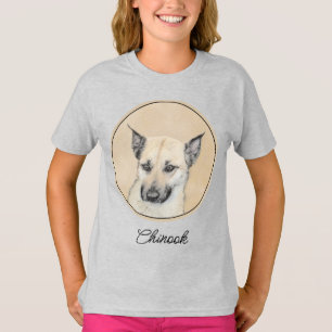Chinook (Pointed Ears) Painting - Original Dog Art T-Shirt