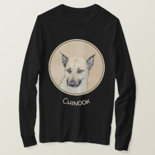 Chinook (Pointed Ears) Painting - Original Dog Art T-Shirt