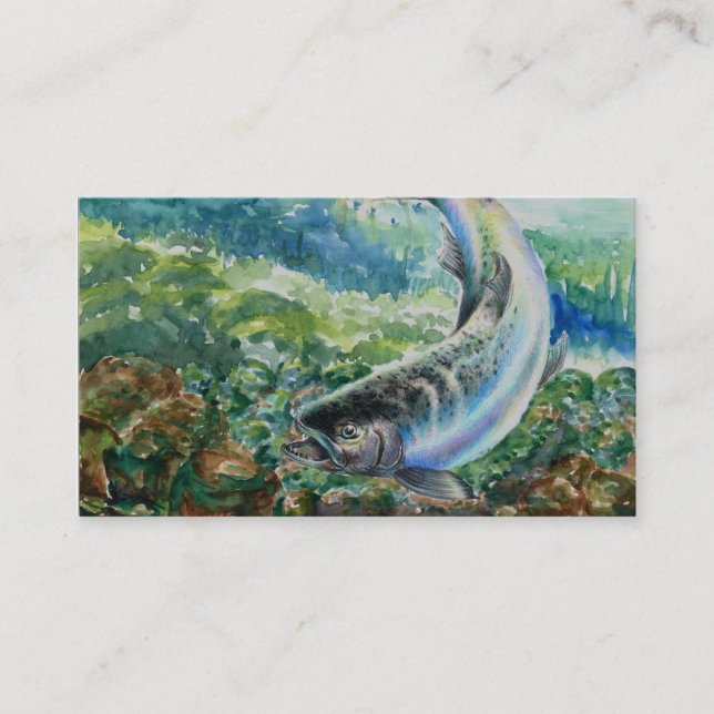Chinook Salmon Business Card (Front)