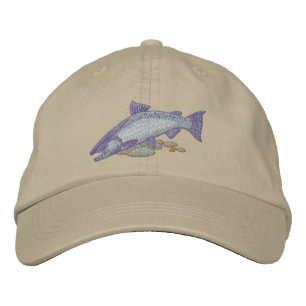 Chinook Salmon Embroidered Hat
