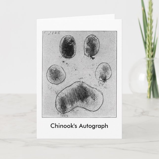 Chinook's Autograph Holiday Card (Front)