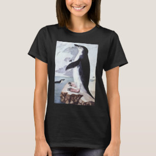 Chinstrap Penguin, Vintage Birds from Antarctica T-Shirt
