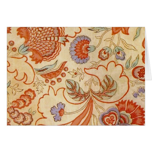 Chintz Paisley Antique Floral Pattern (Front Horizontal)