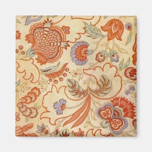 Chintz Paisley Antique Floral Pattern Magnet