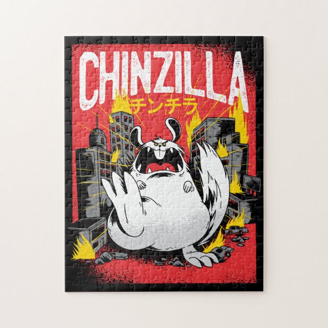 Chinzilla Chinchilla Monster Jigsaw Puzzle (Vertical)