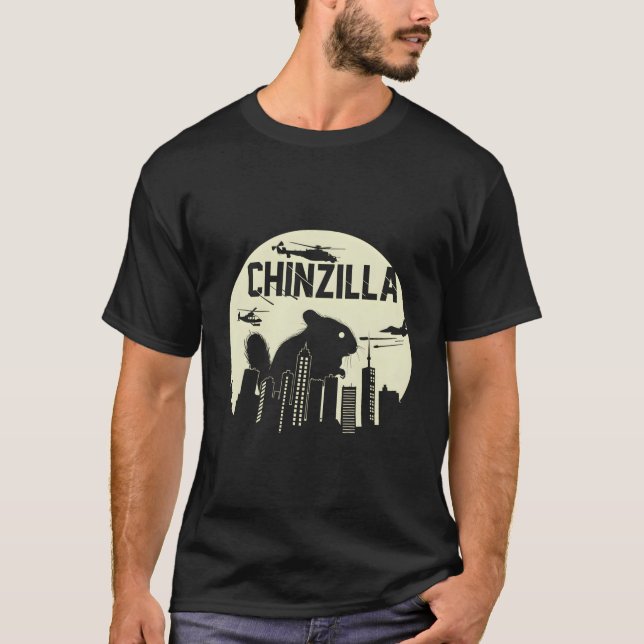 Chinzilla Funny Chinchilla Hoodie T-Shirt (Front)