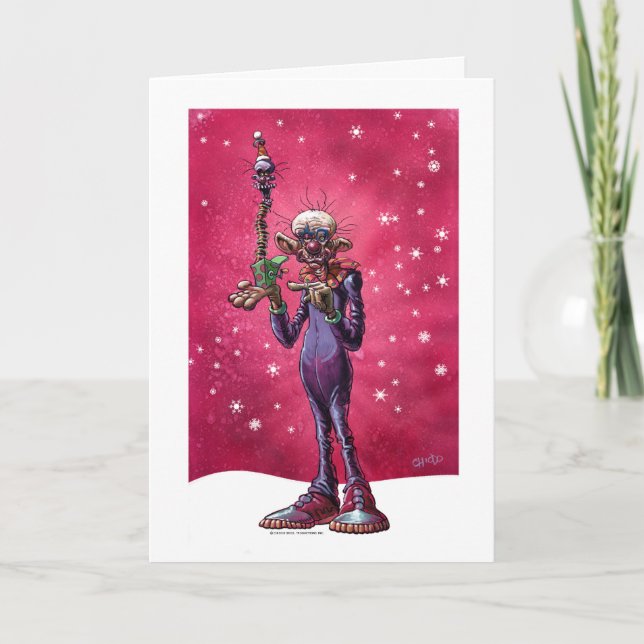 Chiodo Klownz Khristmas Kard Holiday Card (Front)