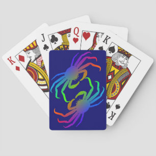 Chionoecetes Opilio Crab Silhouette Playing Cards