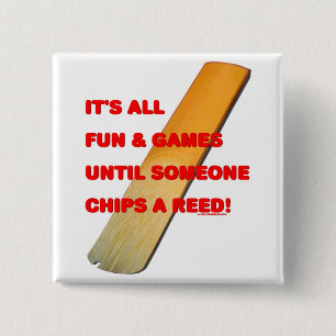 Chip A Reed 15 Cm Square Badge