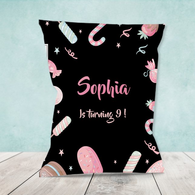  Chip Bag Candyland Black  Party Favour Bag Flyer (Creator Uploaded)