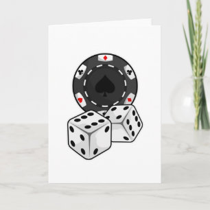 Chip & Dice for Poker Card