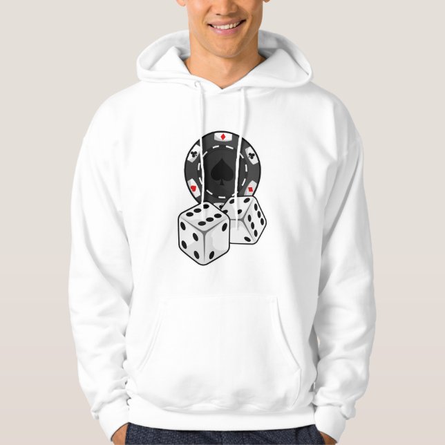 Chip & Dice for Poker Hoodie (Front)