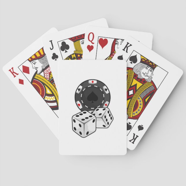 Chip & Dice for Poker Playing Cards (Back)