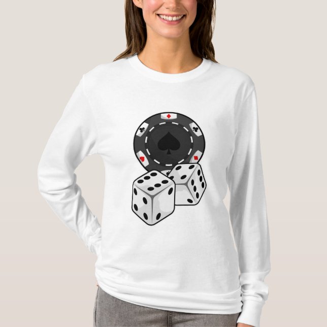 Chip & Dice for Poker T-Shirt (Front)