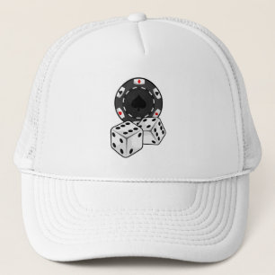 Chip & Dice for Poker Trucker Hat