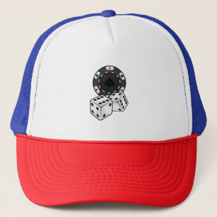 Chip & Dice for Poker Trucker Hat