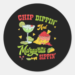 Chip Dippin And Margarita Sippin Cinco De Mayo 1 Classic Round Sticker