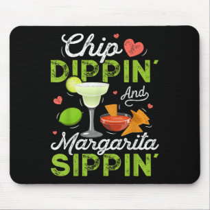 Chip Dippin And Margarita Sippin Funny Cinco De Ma Mouse Mat