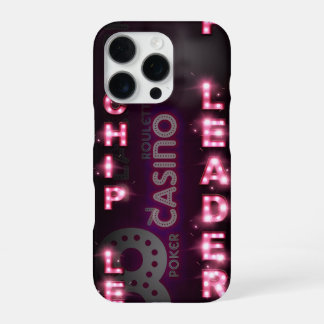 Chip Leader casino lights iPhone 16 Pro Case