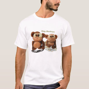Chip Monkeys Kids Funny T Shirt